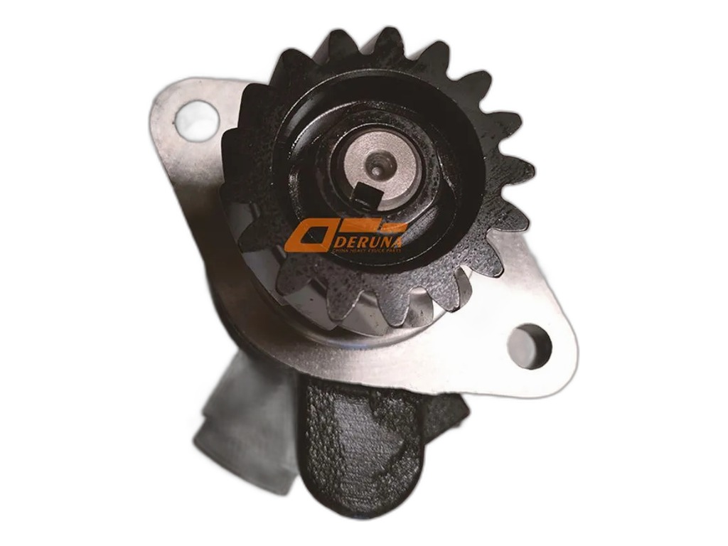 Насос ГУР SHACMAN F2000, F3000, Х3000 дв.WP10, z=17зуб., 135bar, резьба М26х1,5мм., М18х1,5мм., чугунный (АМ-20-051) АВТОМАГНАТ, артикул АМ.9100130011 — фото автозапчасти