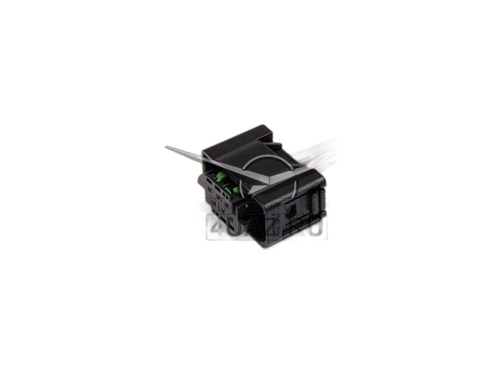 Колодка соединит. 6-ти конт., разъём 15326835 (6pin), датчика положения дроссельной заслонки, электропривода ВАЗ 2108-21099, 2110-2112, 2113-2115 дв.8кл., с электронной педалью газа, в сб. с проводами (15326835 Delphi, 1016050250, АХ431, AX431) Cargen, г. Тольятти, артикул АХ-431 — фото автозапчасти