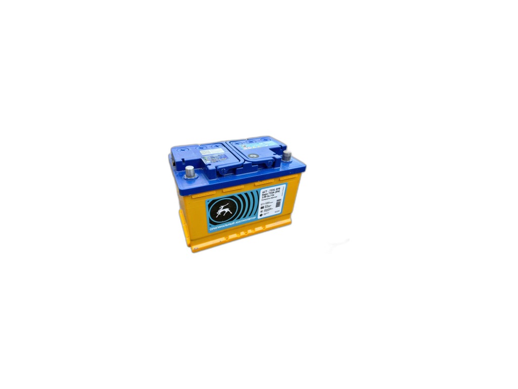 Аккумулятор "АКОМ" 75 Ah, 12V пуск.ток 750 А обратная полярность (- ; +) Газель NEXT "Оригинал", артикул А21R22.3703010 — фото автозапчасти