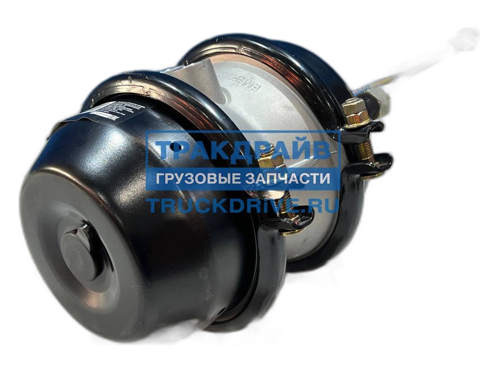 Камера тормозная ТИП24/24, КАМАЗ, МАЗ, BPW, ROR, SCHMITS, DAF, SCANIA, Mercedes-Benz, MAN, с энергоаккумулятором, барабанного тормоза, шток L=320мм., ход штока 64мм., шпилька М16х1,5мм. (BPW 179SB2424S) БелАК, г. Санкт-Петербург, артикул БАК.03082 — фото автозапчасти