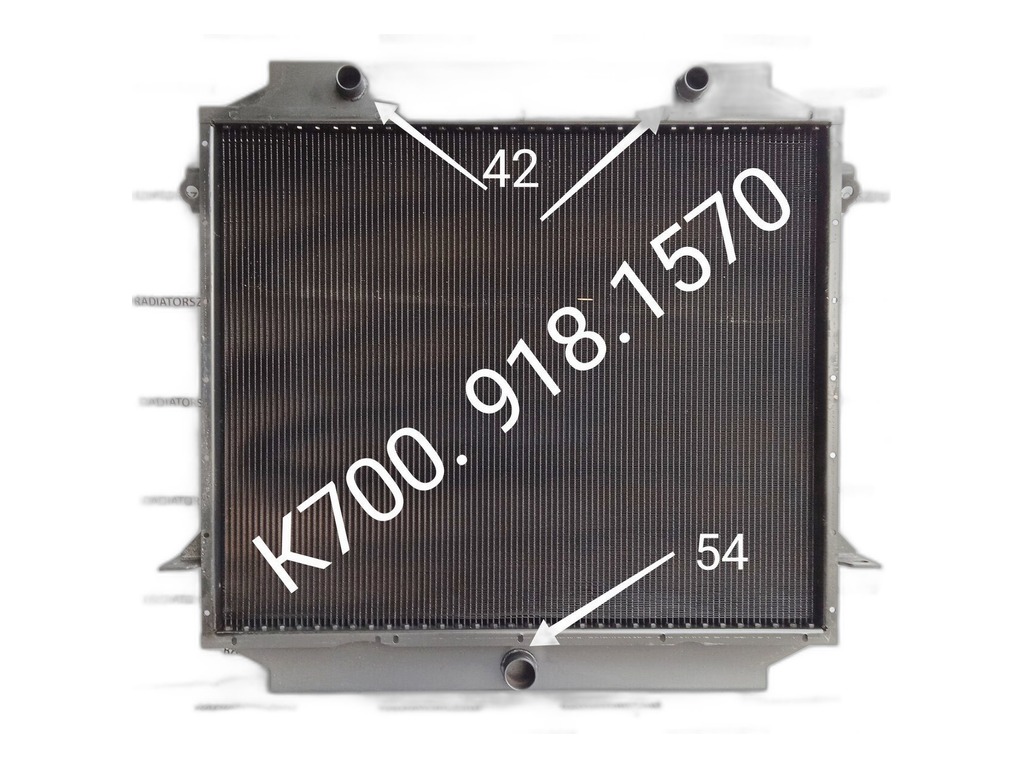 Радиатор водяной тр. К700 Кировец, медный, 2-х рядный (К700-1301010) Композит Групп, артикул К700.918.1570 В СБ. — фото автозапчасти