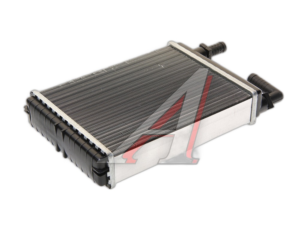 Радиатор отопителя ГАЗель, Соболь, пассажирского салона, алюминиевый, 2-х рядный (3221-8101060) ПРАМО, г. Ржев, артикул ЛР3221.8101060 — фото автозапчасти