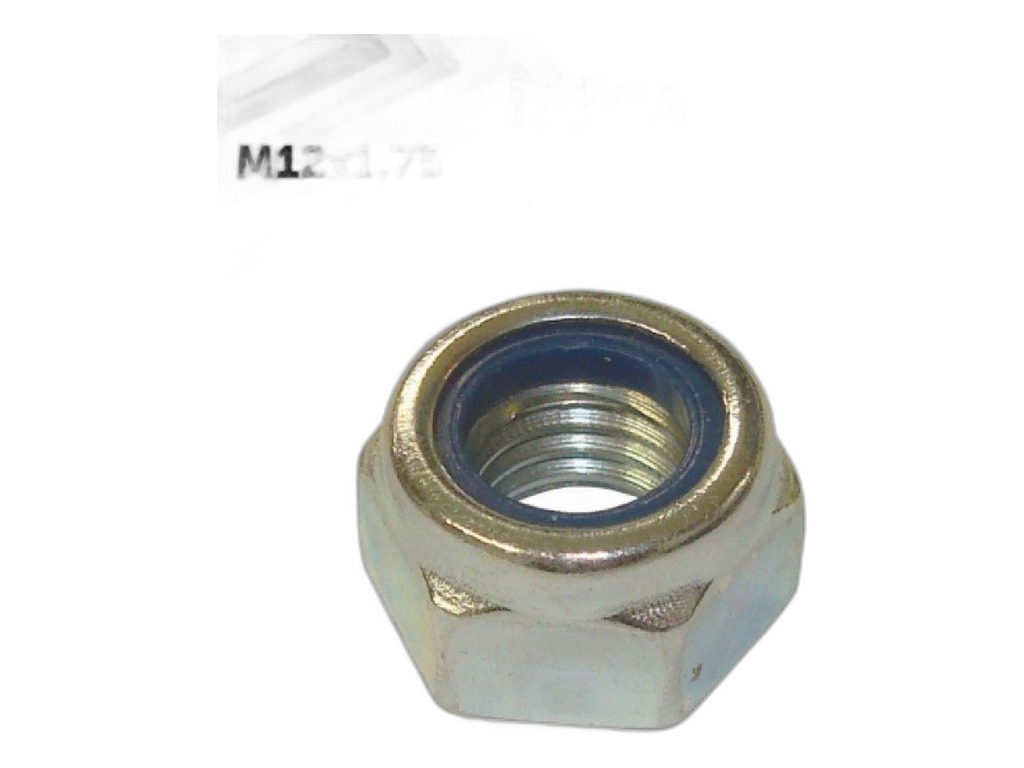 Гайка М12х1,75мм., серьги тр. МТЗ, корончатая  (23.491) IMPULS, артикул М12Х1,75-7А — фото автозапчасти