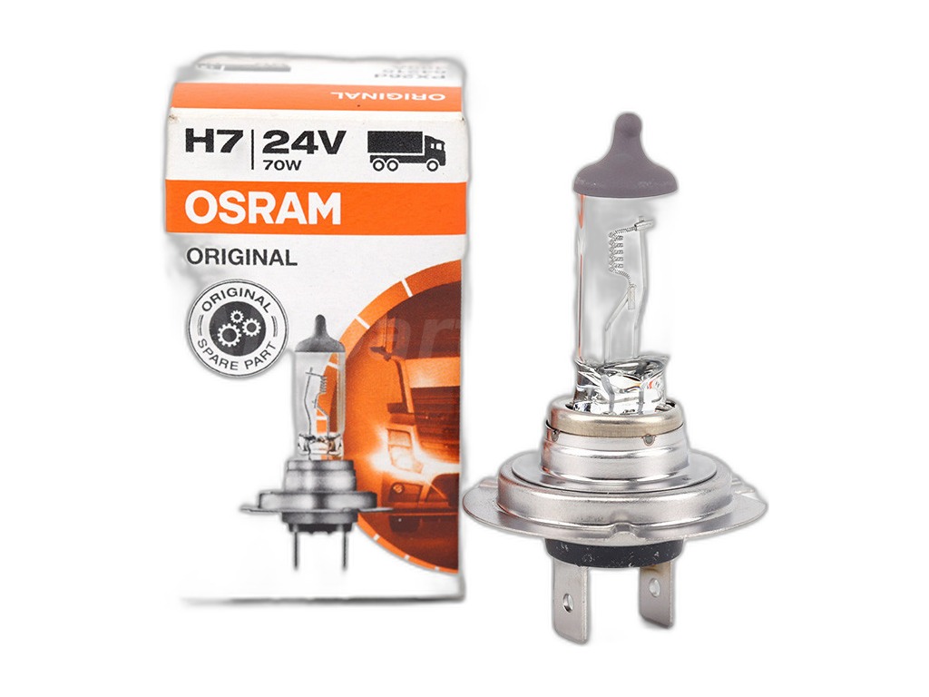 Автолампа 24V 70W H7, галогеновая, головной свет ближний/дальний, противотуманные фары, тип цоколя PX26D, QUARTZ (09.1756) IMPULS, артикул Н7 24-70 IM — фото автозапчасти