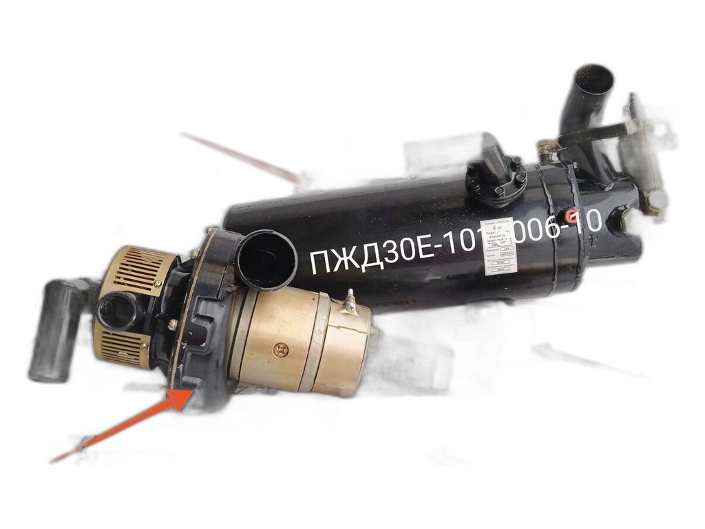 Подогреватель жидкостный предпусковой Грузовые автомобили, спецтехника, автобусы, дизель, 9кВт, 24В ШААЗ АО, г. Шадринск, артикул ПЖД8Г-1015006 — фото автозапчасти