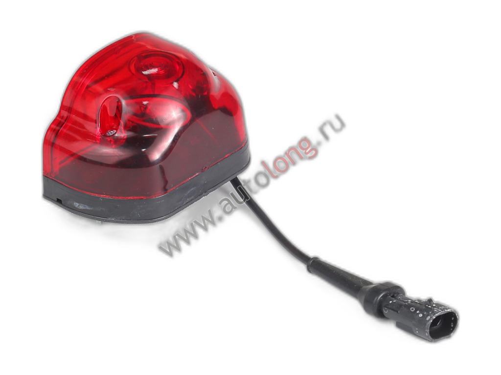 Фонарь освещения номерного знака Евро фура красный, универсальный 12V ТехАвтоСвет, артикул ПН3-12LED — фото автозапчасти