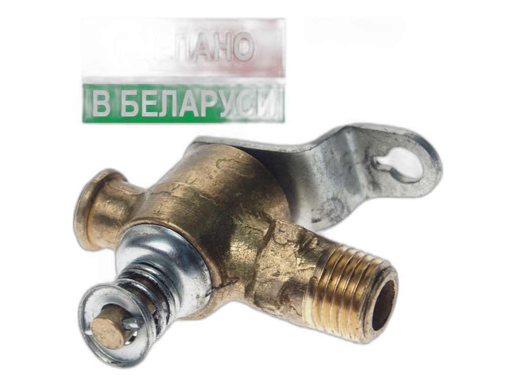Кран сливной блока цилиндров УАЗ, ГАЗ 53, 3307, 66, ПАЗ, малый флажок (4591677-112) Тест Авто г. Н.Новгород, артикул ПС7-1-0 — фото автозапчасти