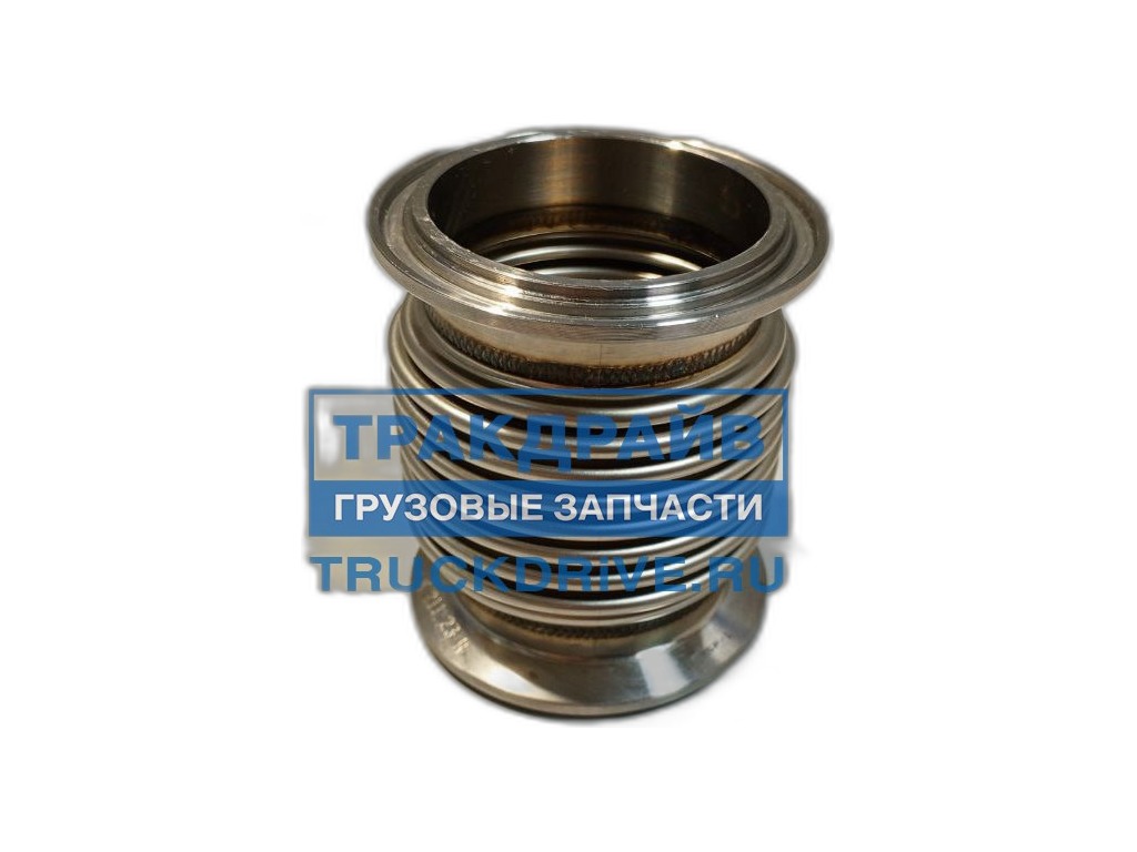 Металлокомпенсатор дв.КАМАЗ Евро 4, 5, с одним турбокомпрессором JP100, S300G, HЕ400WG, L=84мм., d=54,4мм., под хомут V-образный (740.70-1118276, АМ-77-033, ) TRUCKMARK, артикул 000.4859.211.000 МАРК — фото автозапчасти