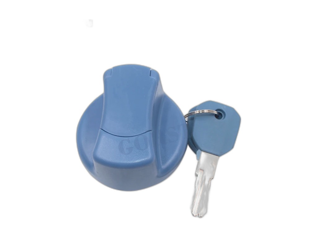 Крышка бака AdBlue (мочевины) КАМАЗ Евро, с ключом, пластиковая, d=46мм., синяя МАРК, артикул 0004702705 — фото автозапчасти