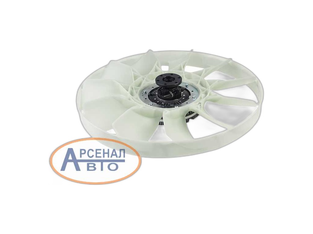 Муфта вязкостная КАМАЗ 5490 MB Actros, Axor, дв.740.82-440 Евро 3, для крыльчатки в ободе d=750мм., 11-ть лопастей, муфта d=260мм., электронное управление приводом (0 2000 4222, 0 2000 4660, 21-650, 130-12-028, HTKS020004222) МАРК — фото автозапчасти