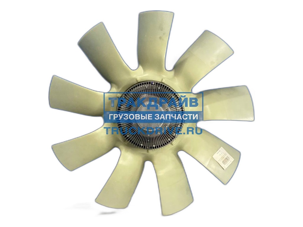 Муфта вязкостная КАМАЗ 4308 дв.Cummins 4ISBe, Евро 4, в сб. с крыльчаткой,  d=660мм., 9-ть лопастей TRUCKMARK, артикул 020005324 МАРК — фото автозапчасти