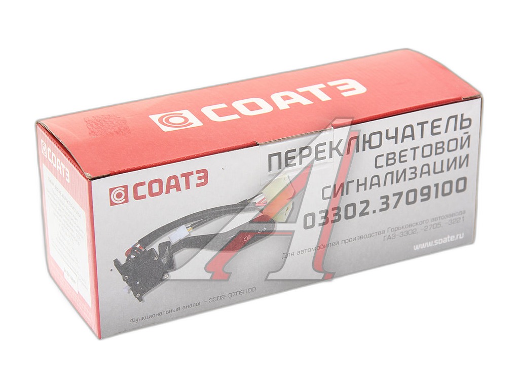 Переключатель световой сигнализации ГАЗ 2705, 3302, 3301. 03302.3709100 СОАТЭ — фото автозапчасти