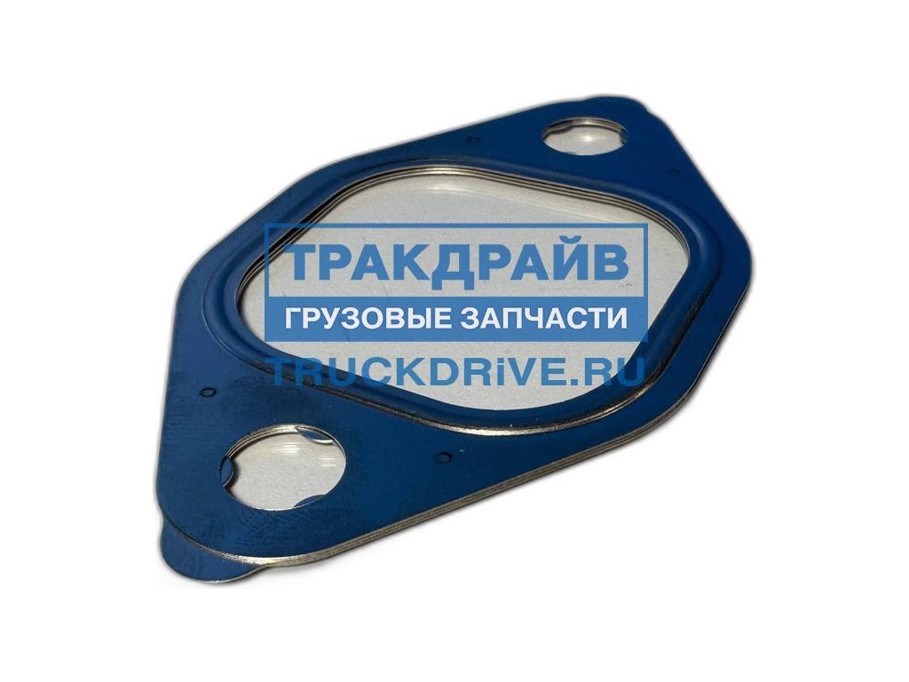 Прокладка выпускного коллектора МАЗ, SHACMAN, SHAANXI дв.WEICHAI WP7, металл 3-х слойный с треугольниками на шпильках