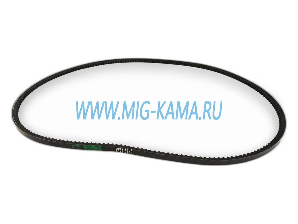 Ремень клиновой 1320х8,5х8 КАМАЗ, УРАЛ, ЗИЛ 133ГЯ, тр. МТЗ, привода генератора, водянного насоса, усиленный корд (740-1307170) 00001113 ZTD, артикул 1320Х8,5Х8 (AVХ10) ZTD — фото автозапчасти
