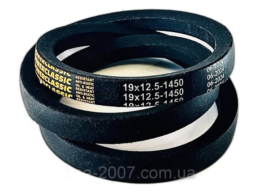Ремень клиновой 1450х19х12,5 тр.ДТ75М, А 41, Д 61, -440, -463-10, -464, СМД 14, -14А, -60, -72 дв.ЯМЗ 238, А 01М, привода генератора АВТОМАГНАТ, артикул 1450х19х12,5 (АМ) — фото автозапчасти