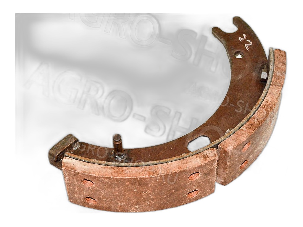 Колодка тормозная тр. Т150, нов.обр., "вилка", в сб. г. Набережные Челны, артикул 151.38.049 — фото автозапчасти