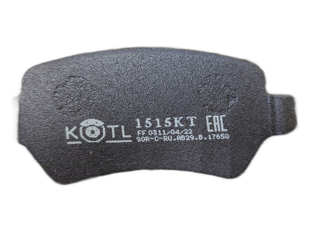 Колодка тормозная "KoTL" OPEL Corsa, Astra, Venga, Combo, Meriva, Zafira, KIA CEE'D (к-т 4шт) задняя, артикул 1515KT — фото автозапчасти