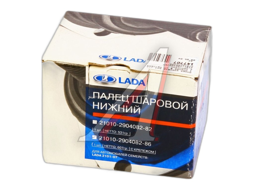 Шаровая опора ВАЗ-2101-2107 нижняя с крепежом "Оригинал" LADA, артикул 21010-2904082-86 — фото автозапчасти