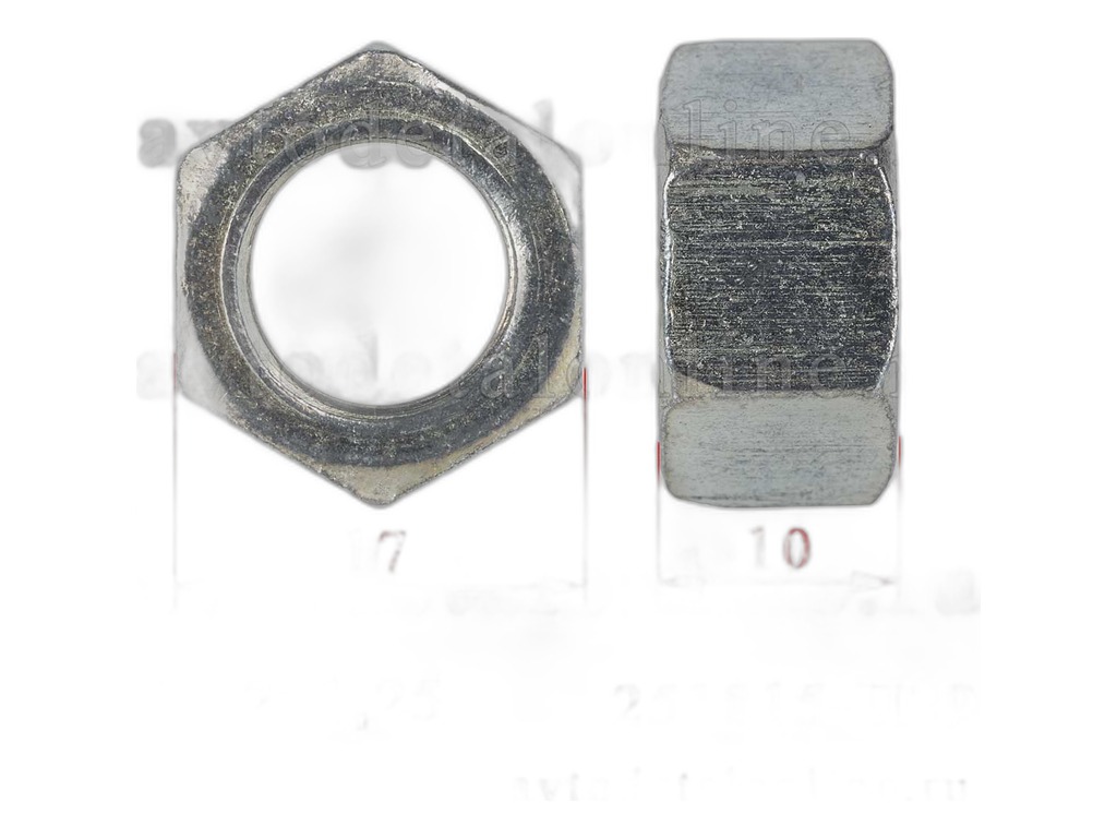 Гайка М12х1,25мм., многоцелевая, Н10мм., ключ 17, уп.20шт., 250515-П29 (07944) Завод Красная Этна ПАО, Россия, артикул 251815-П29 — фото автозапчасти