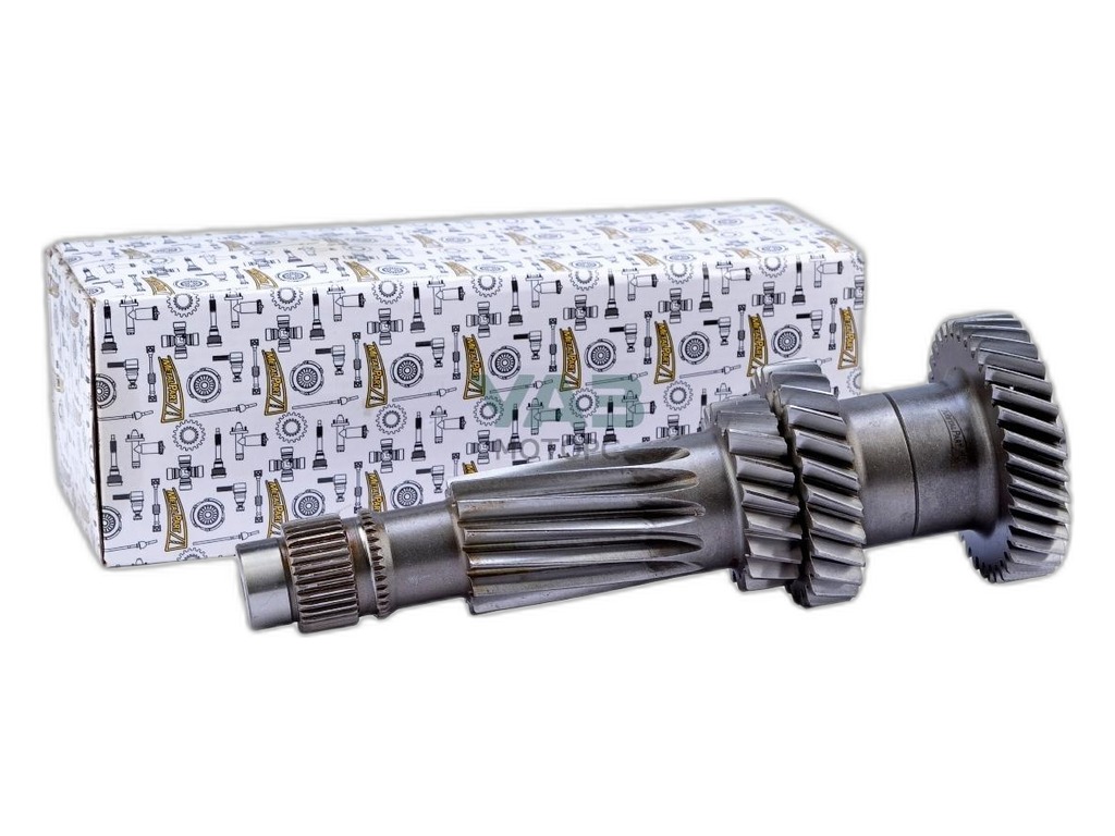 Вал промежуточный КПП УАЗ 315195, 3741, 2206, 3309, 5-ти ст., в сборе, КПП АДС (MP-255-1701049, 315195-1701050-00, 315195-1701050, АМ-55-075) АВТОМАГНАТ, артикул 255-1701049 (АМ) — фото автозапчасти