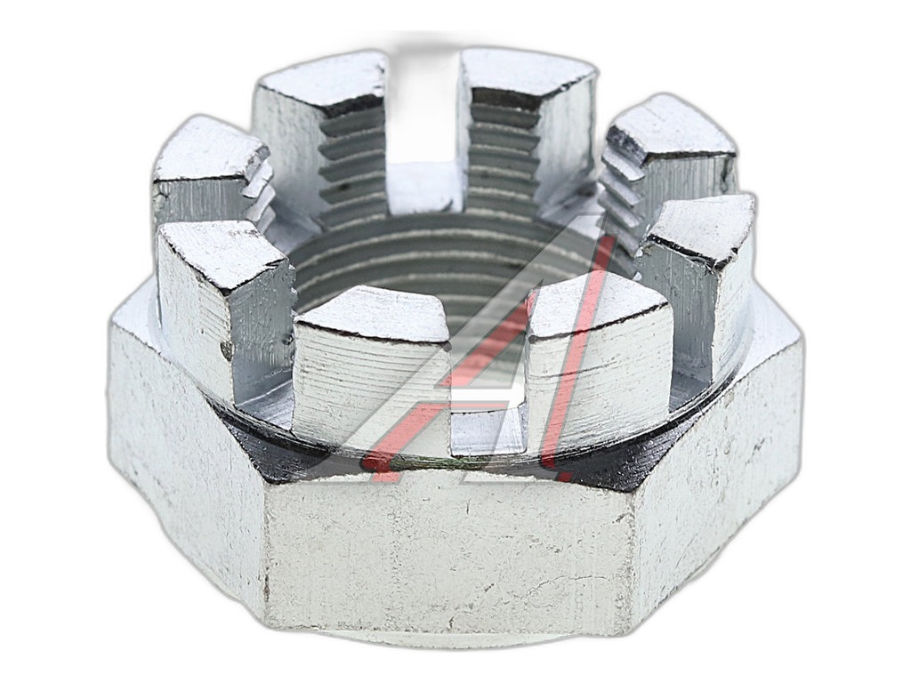 Гайка ступицы ГАЗ-2410, 31029, ГАЗ-53, 3307, ГАЗ-3309, ГАЗон NEXT передней, коронч. М24х1,5 РЗИ г.Н.Новгород, артикул 292957-п29 — фото автозапчасти