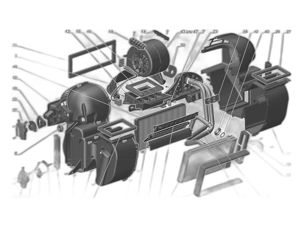 К-т трубок радиатора отопителя для автомобилей ГАЗель Next/ГАЗон Next (алюм.) LPKh 0321 LUZAR, артикул 3221-8101021 — фото автозапчасти