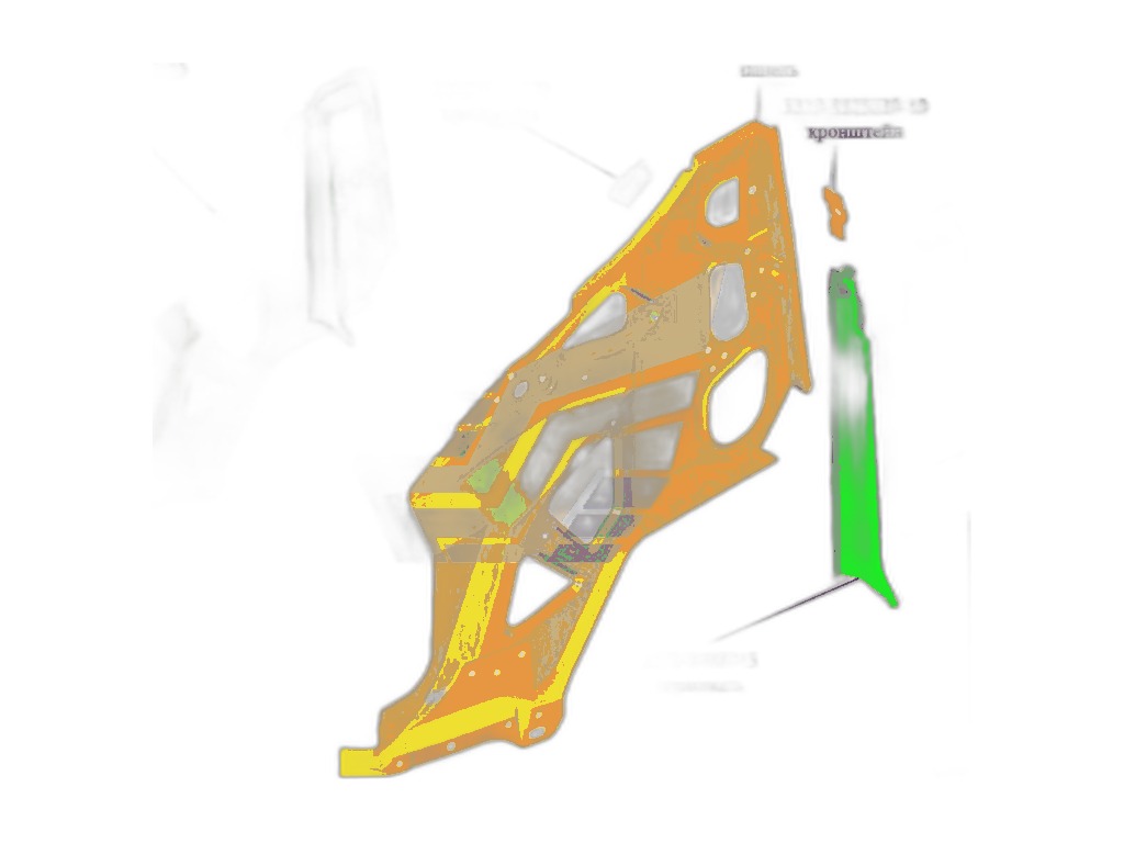 Облицовка лоб. стекла Газель Бизнес наружная правая н/о, артикул 3302-5301648-30 — фото автозапчасти