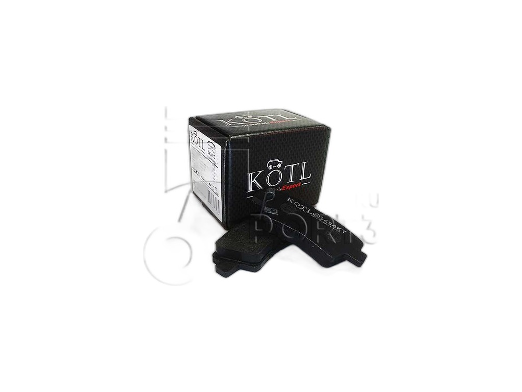 Колодка тормозная "KoTL" HYUNDAI Solaris, Accent, Elantra, Sonata, Tucson, i10, i30, i40, Veloster, Verna, NF, Embera, Grandeur, KIA Soul, Rio, Optima, K3, K5, Opirus (к-т 4шт) задняя, артикул 3494KT — фото автозапчасти