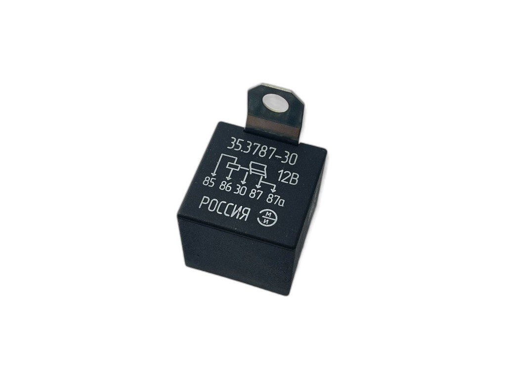 Реле электромагнитное 12V 5-ти контактное 50А замыкающее с кронштейном