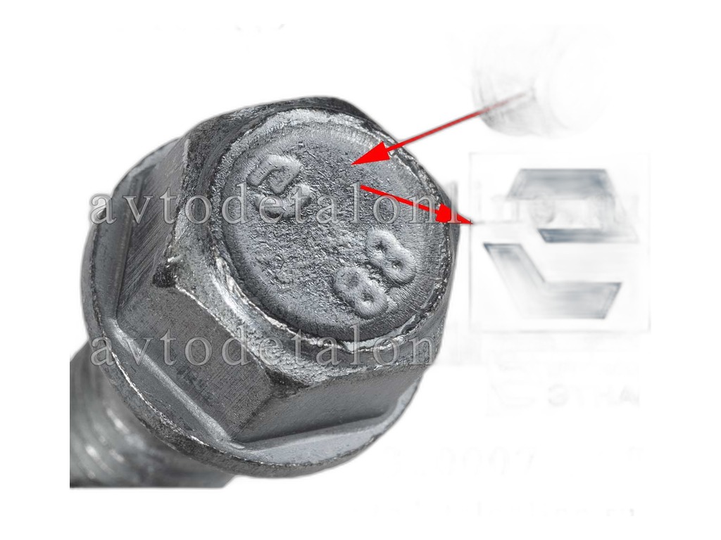 Болт крепл. полуоси УАЗ н/обр.с фланцем (М10х25х1,5) (упак. 10 шт.) (18273) ЭТНА г.Н.Новгород, артикул 360007-п29 — фото автозапчасти