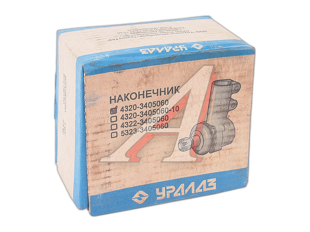 Наконечник рулевой штока ГУРа УРАЛ 4320, 4420, 5557 дв.ЯМЗ, в сб., с усиленным пальцем, М22х1,5мм., внутренняя резьба М22х1,5мм. (5323УС-3405060-20) УРАЛ-СБЫТ г.Миасс, артикул 4320-3405060-10 — фото автозапчасти
