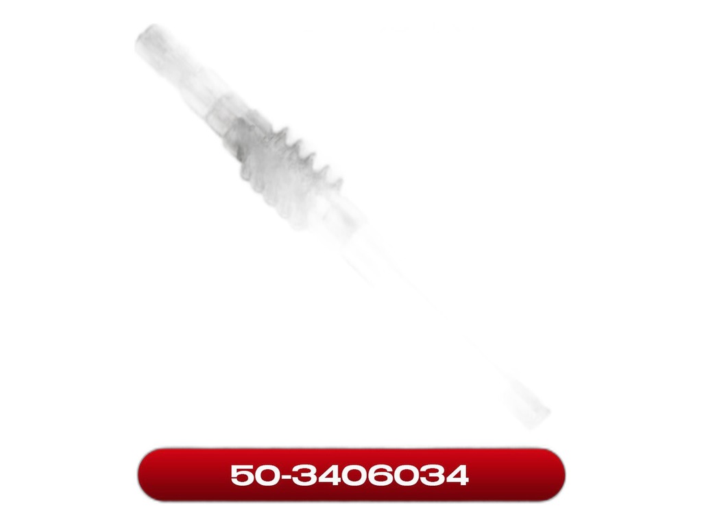 Вал рулевого управления ГУРа тр. МТЗ 80, 82, червяк, без подшипника, (насоса дозатора)(23.505) Аналог, артикул 50-3406034 — фото автозапчасти