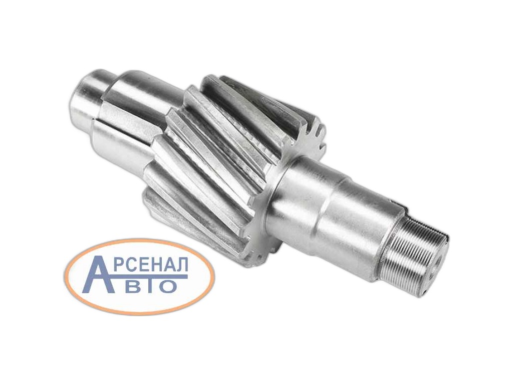 Шестерня редуктора КАМАЗ, ведущая z=15зуб., резьба М42х1,5мм., изготовлена обкатным шлифованием (АМ-55-320) АВТОМАГНАТ, артикул 5320-2402110-40 (АМ) — фото автозапчасти