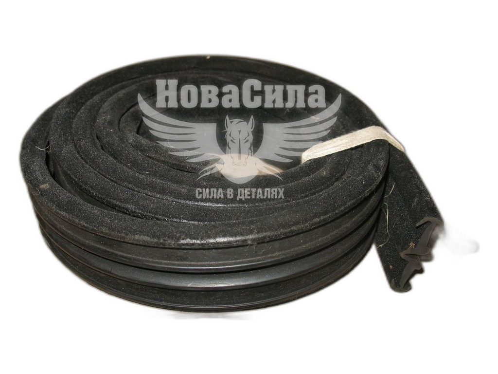 Уплотнитель стекла опускного КАМАЗ нижний (бархотка) БРТ, артикул 5320-6103254Р — фото автозапчасти