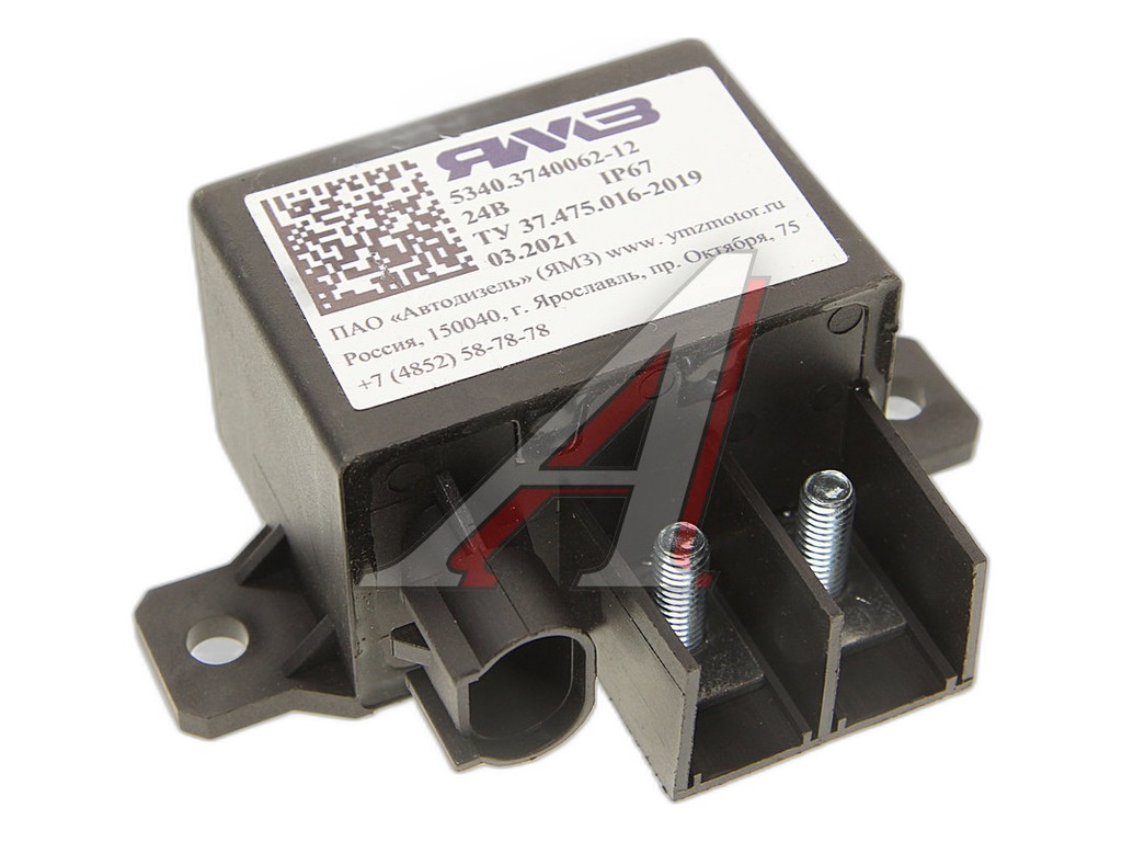 Реле свечей накаливания ГАЗон NEXT дв. ЯМЗ-5344 (12V), артикул 5343.3740062-12 — фото автозапчасти
