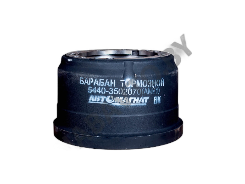 Барабан тормозной МАЗ 6430, 5440, 6312, 6501, 6516, 5516А5, 6422, 5432, 103, 104, 105, 107, 152, задний (АМ-02-014) АВТОМАГНАТ, артикул 5440-3502070 — фото автозапчасти