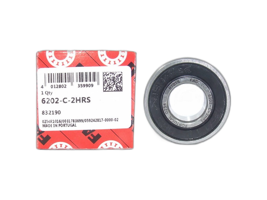 Подшипник генератора ВАЗ-2110-2115 малый FAG, артикул 6202-C-2HRS — фото автозапчасти