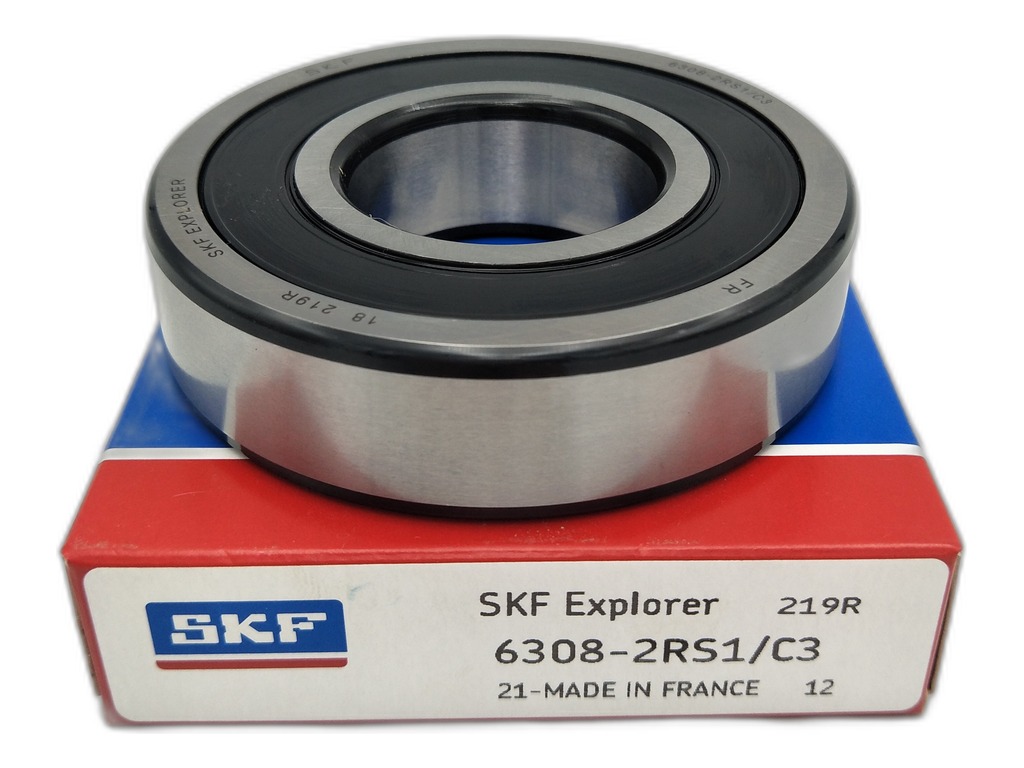 Подшипник полуоси Волга (опоры карданного вала ГАЗ-4301, 4509) SKF, артикул 6308-2RS1/C3 — фото автозапчасти