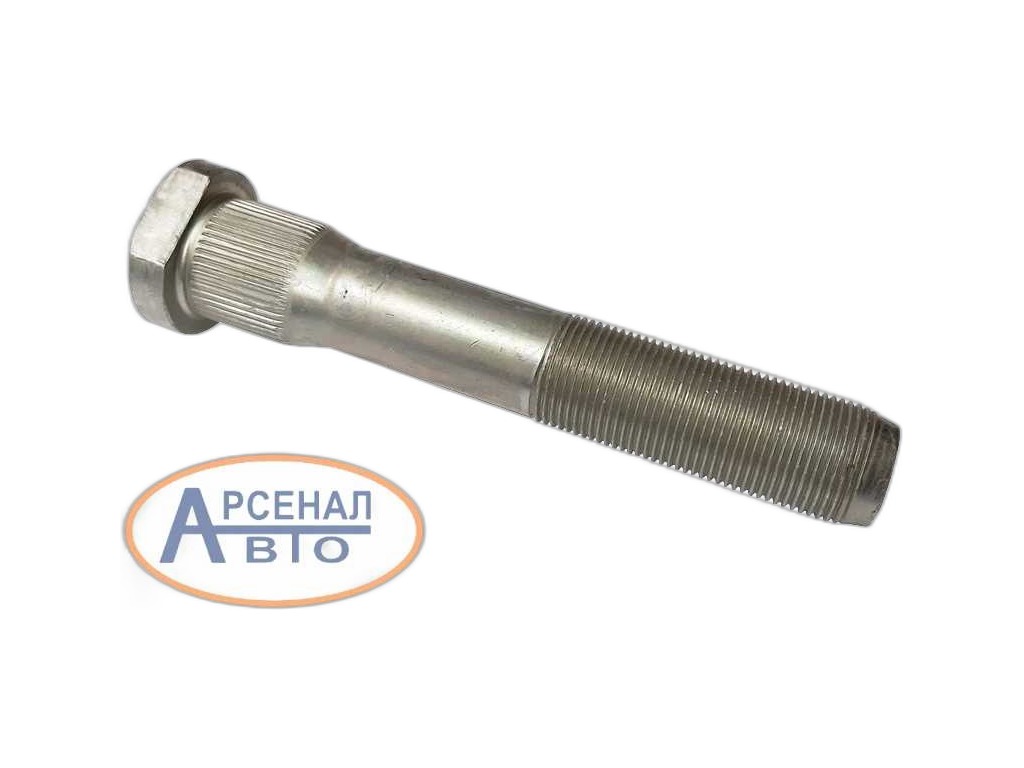 Шпилька колеса КАМАЗ 6520 L=105мм (тефлон) (900-00-011) MEGAPOWER, артикул 6520-3104071 — фото автозапчасти