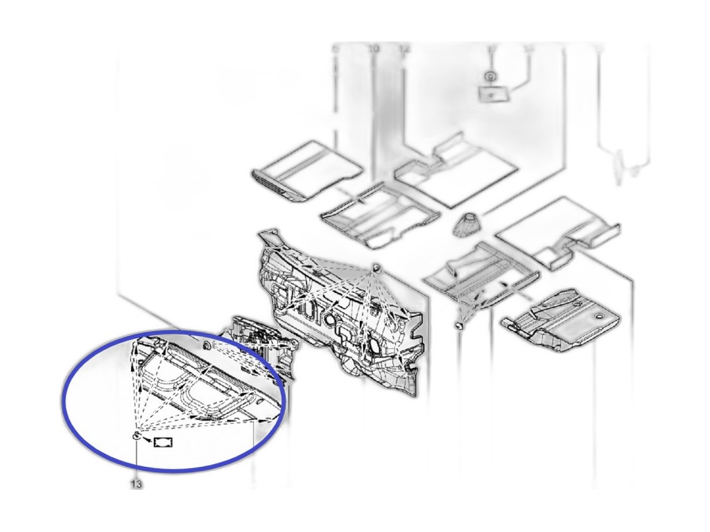 Утеплитель капота LADA X-Ray (штатный), артикул 658403451R — фото автозапчасти