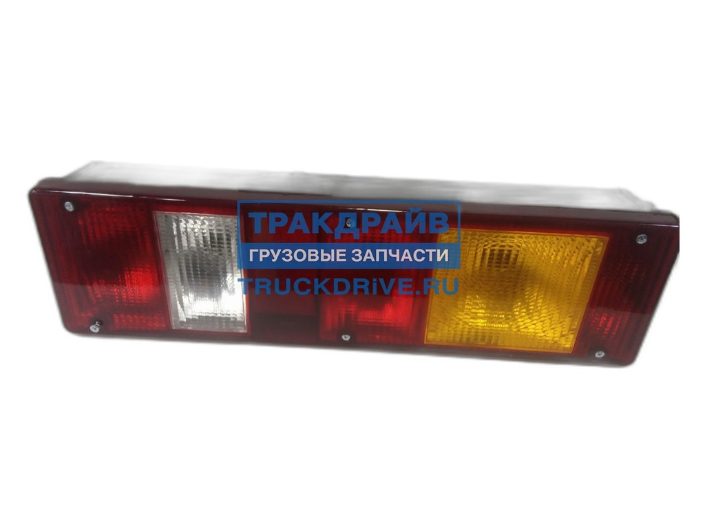 Фонарь задний МАЗ Евро, КамАЗ, УРАЛ правый, с габаритом, с проводом (разъем АМР) 24В ТехАвтоСвет, артикул 7442-261 — фото автозапчасти