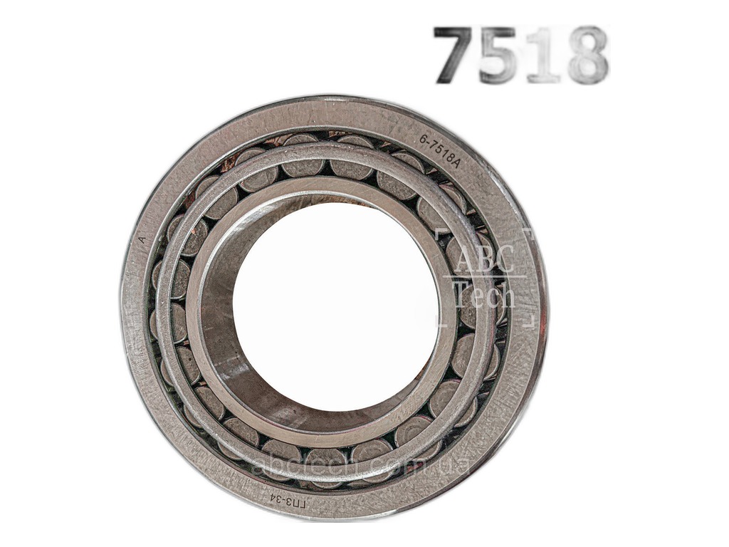 Подшипник 6-7518 (32218) ступицы КАМАЗ 55102, 43114, 65115, МАЗ 5440, 5516А5, 554069, комбайны, жатки, сельхоз. машины, 90x160x34мм. Россия, артикул 7518 ZTD — фото автозапчасти