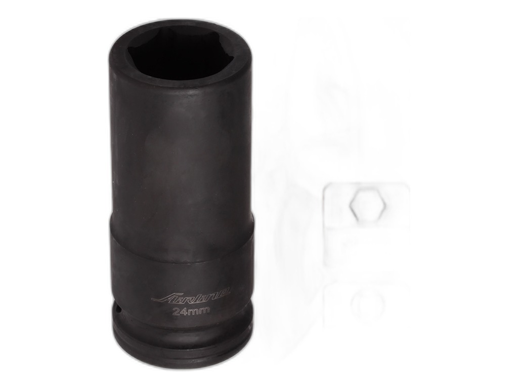 Головка ударная торцевая 24мм., 3/4" 6-гранная DR, удлинённая AirLine, артикул AT-IS34-28 — фото автозапчасти