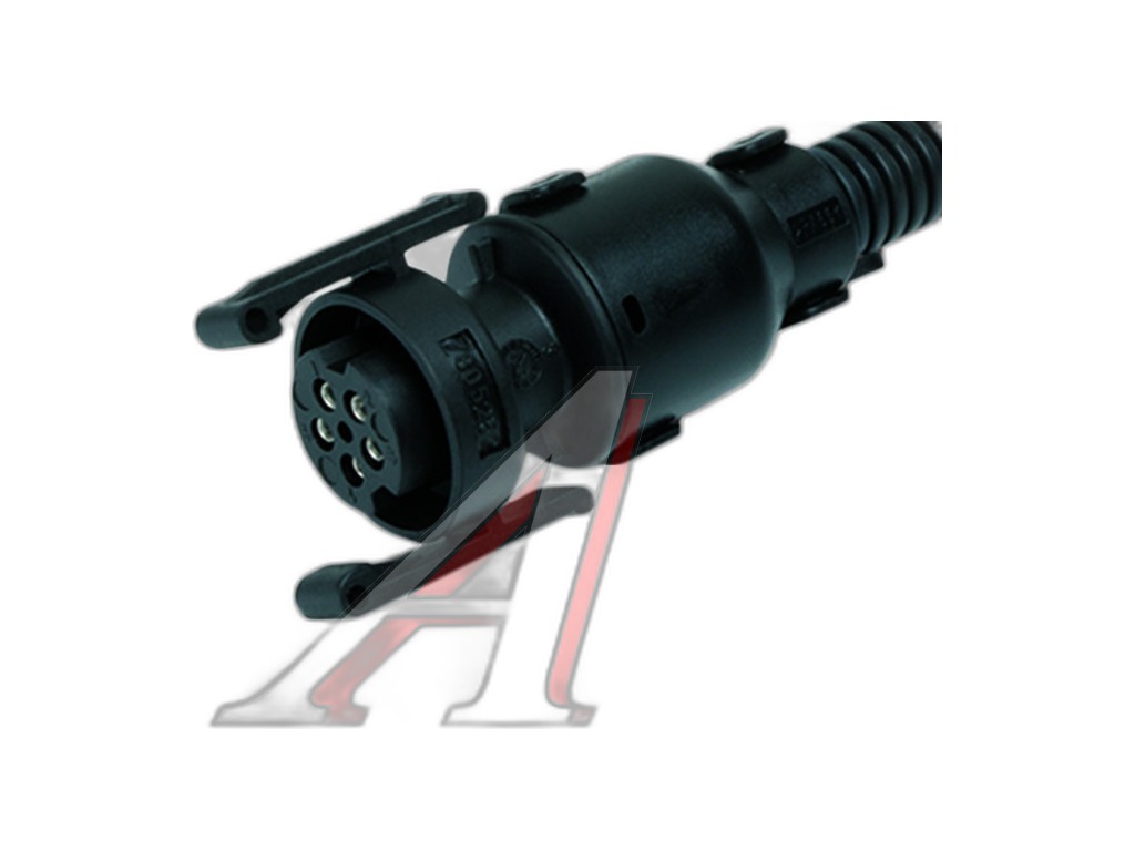 Разъём байонет (розетка) 7805252 (5pin) 5-и конт., к датчикам ABS КАМАЗ, МАЗ, ГАЗ, УАЗ, Mercedes, MAN, в сб. проводами, прямая (АХ524, 7805252) CARGEN, артикул AX524 — фото автозапчасти