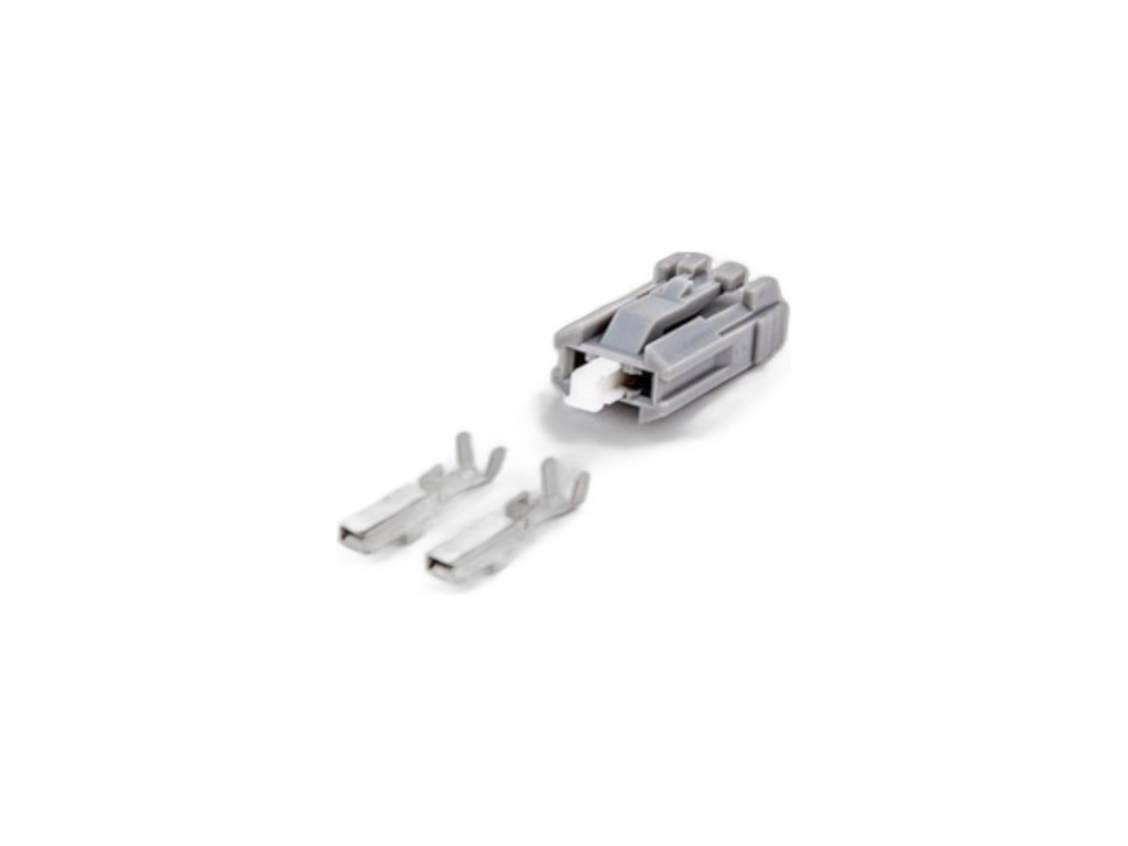 Колодка соединит. 2-х конт., разъём 7283-8123-40 (2pin), для патрона автоламп W16W заднего хода LADA Vesta (Koito C1583E, КДПА.453716.018, АХ6462S, HD023-2.2-21J) Cargen, г. Тольятти, артикул AX6462S — фото автозапчасти