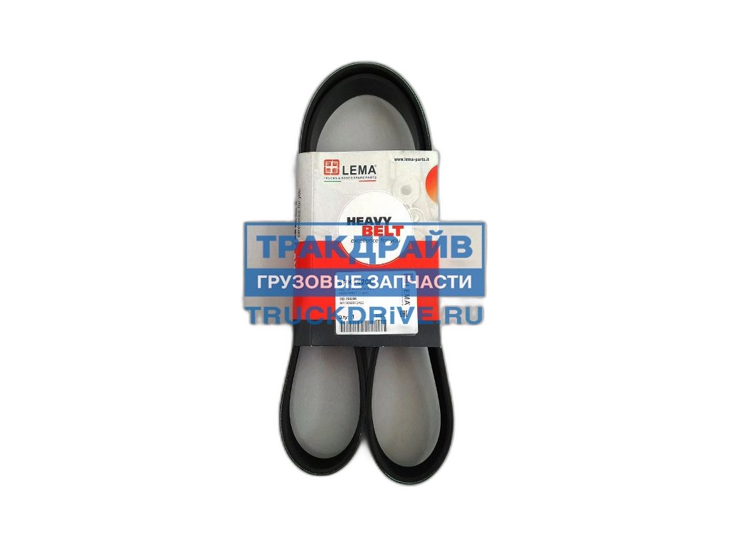 Ремень поликлиновый 8РК1420 КАМАЗ, ПАЗ, КАВЗ дв.Cummins 4ВТ, 6ВТ, 740.60, 740.70, Евро 3, 4, 5, привода генератора (2791517317, 3027697, 3288757, 3911588, 4930486) ESPRA Испания, артикул EB8PK1420 — фото автозапчасти