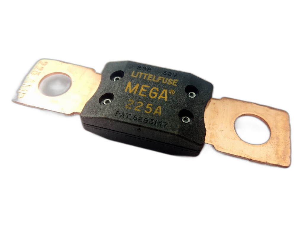 Предохранитель плоский "MEGA FUSES", 225А., болтовое соединение, Tesla Автоэлектроника, г. Тверь, артикул FG 225A — фото автозапчасти
