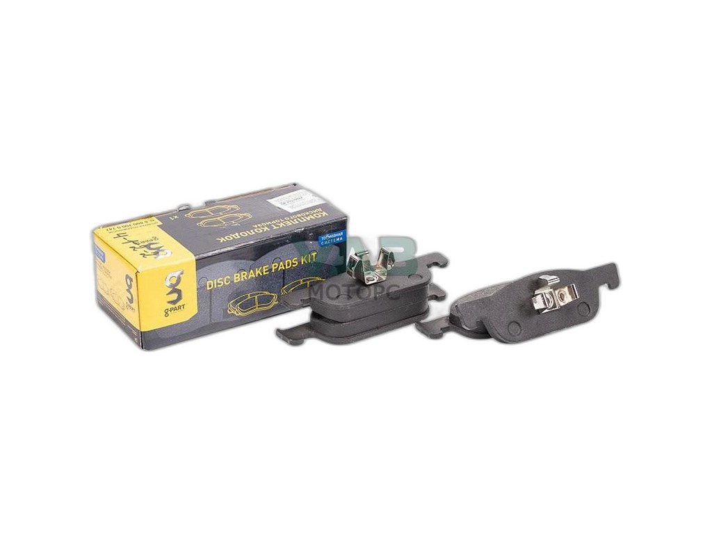 Колодки тормозные передние LADA X-Ray, Renault Logan II дисковые (комплект 4шт) G-PART 410605536R, артикул GP.21510027 — фото автозапчасти