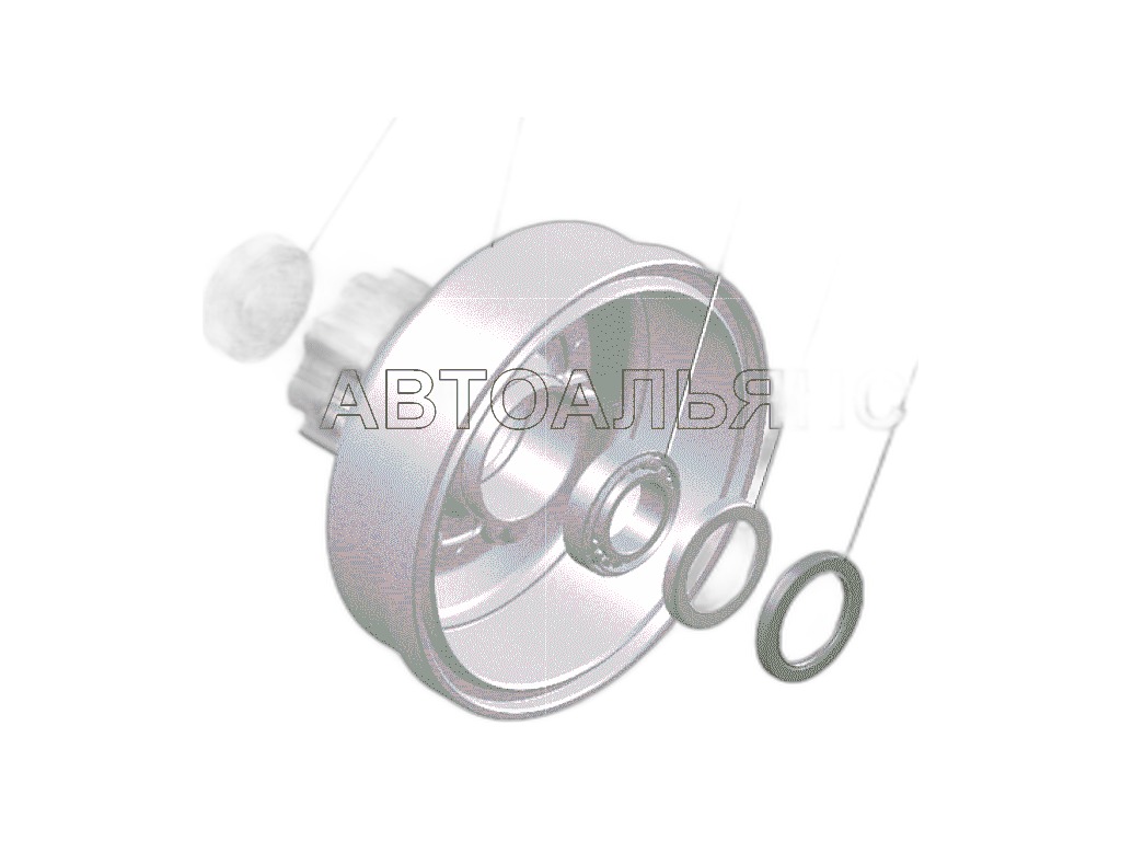 Подшипник заднего моста УАЗ-3151 G-PART 102304М, артикул GP.31040002 — фото автозапчасти