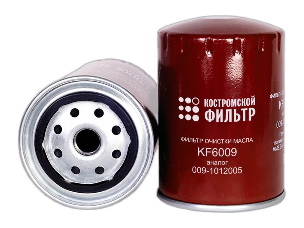 Фильтр очистки масла ГАЗ 3310 Валдай, 33081 Садко, 3309, ПАЗ 4230-03 Аврора, ЗИЛ 5301 Бычок, МАЗ 4370 Зубренок дв.ММЗ 240, 243, 244, 245, 260 МТЗ 100, 1005, 1025, тонкой очистки, два клапана, H=140/D=96/G3/4-16мм.,, "Специалист" (ФМ 305.31, 9.2.10, 009-1012005, 009-1012005, 5101/1, GB-1085, KF6009, NF-1501, ДФМ 3609, ЕКО 02.24, ЕКО 024, ФОМ 44.3.001, ЭФМ–010) 7936 КОСТРОМСКОЙ ФИЛЬТР, артикул KF6009 SP — фото автозапчасти